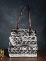 2 In 1 Hand Bag & Clutch Purse - Ikkat Wl2271 Handbags