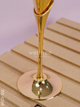 24Kt Gold Brass Wine Glass - Set Of 6 Wl4268 Utility