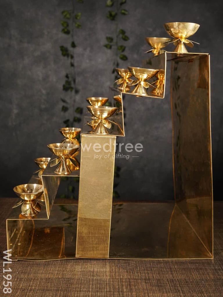 Brass 5 Step Golu Stand - Wl1958 Utility