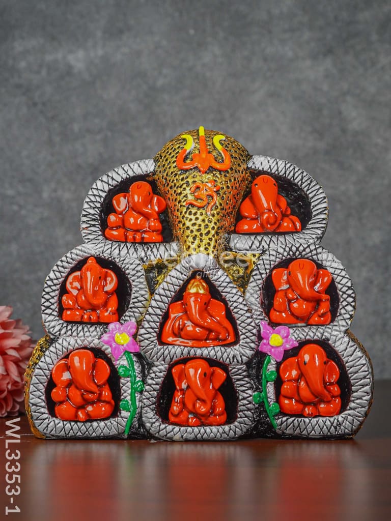 9 In 1 Ganesha Wall Hanging - Wl3353 Showpieces