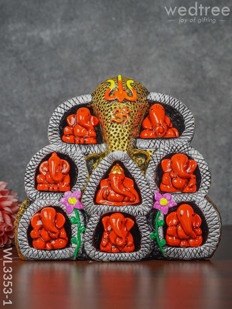 9 In 1 Ganesha Wall Hanging - Wl3353 Showpieces