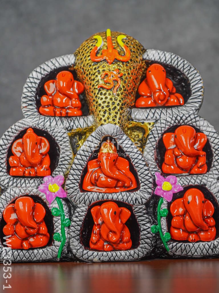 9 In 1 Ganesha Wall Hanging - Wl3353 Showpieces