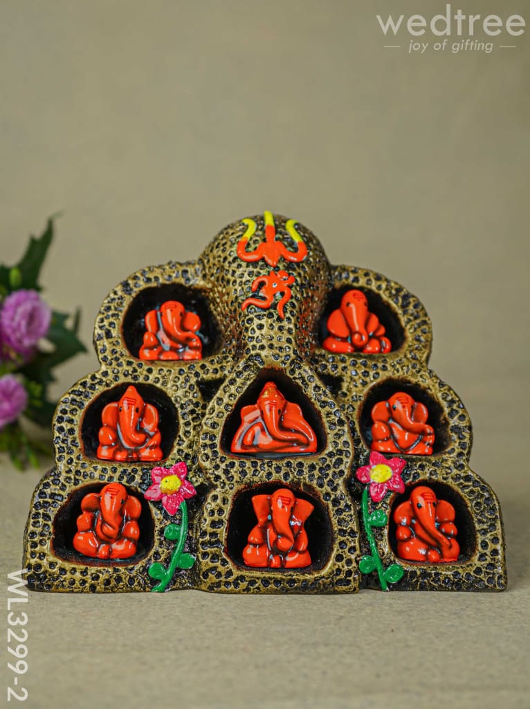 9 In 1 Ganesha Wall Hanging - Wl3299 2 Showpieces