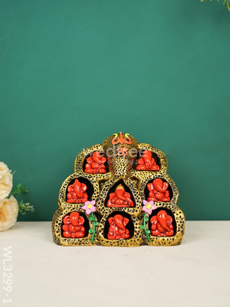 9 In 1 Navganesha Showpiece - Wl3299 Showpieces