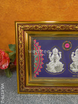 Lakshmi Ganesha Saraswathi 999 Silver Frame - Wl4178