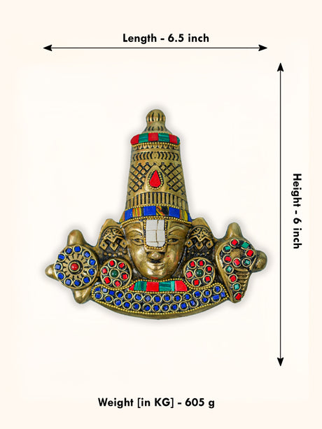 Brass Balaji Wall Hanging - WL4148