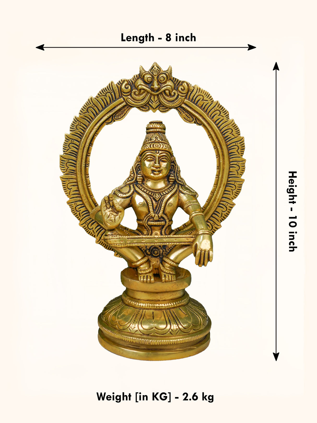 Brass Ayyappan Idol - WL4630