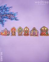 Aarupadai Murugan Fridge Magnet Set - Wl4405 Rg