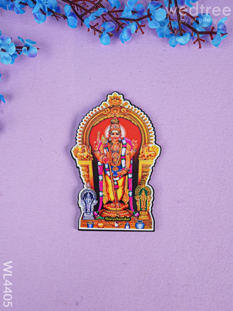 Aarupadai Murugan Fridge Magnet Set - Wl4405 Rg