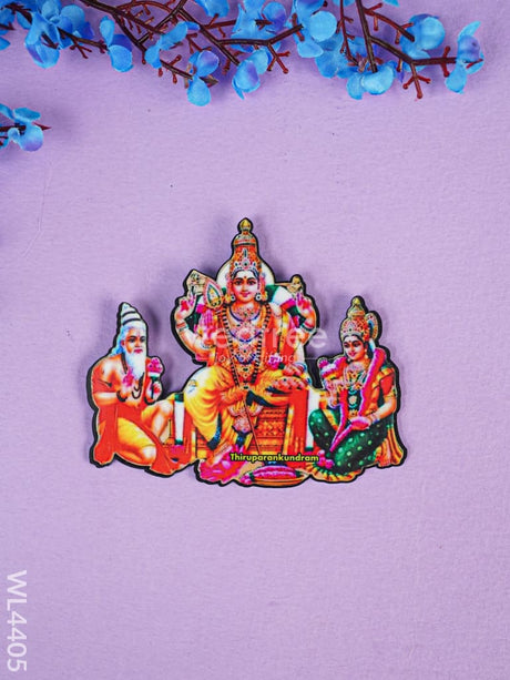 Aarupadai Murugan Fridge Magnet Set - Wl4405 Rg