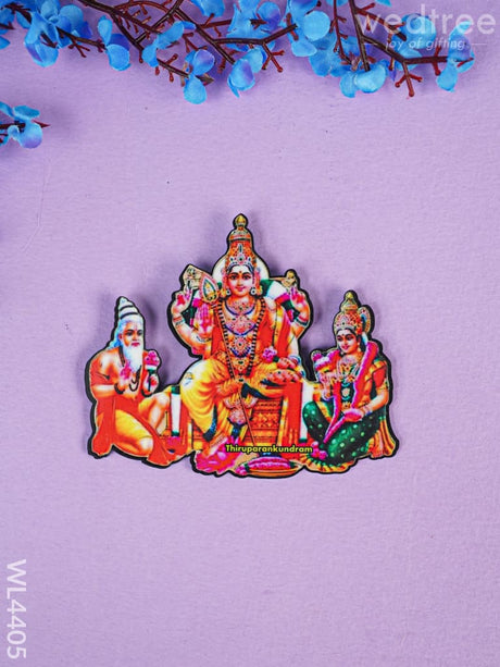 Aarupadai Murugan Fridge Magnet Set - Wl4405 Rg