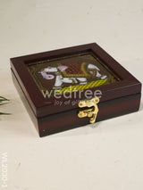 Acrylic Reverse Picture Jewelry Box - Elephant Wl2030-1 Organizers