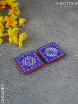 Aishwarya Kolam Design Glitter Laminated Manai - Wbg1381 Rg