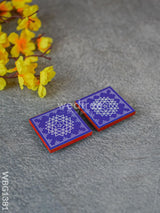 Aishwarya Kolam Design Glitter Laminated Manai - Wbg1381 Rg