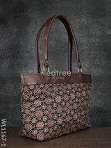 Ajrakh Printed Fabric Handbag - Wl1167 Regular Handbags