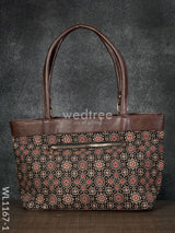 Ajrakh Printed Fabric Handbag - Wl1167 Regular Handbags