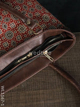 Ajrakh Printed Fabric Handbag - Wl1167 Regular Handbags