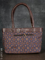 Ajrakh Printed Fabric Handbag - Wl1167 Regular Handbags