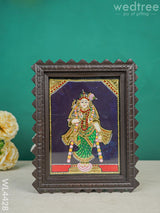 Andal Photo Frame With Tanjore Art Work - Flat (Gold Foil) 8 X 6 Inch Wl4428 Painting