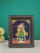 Andal Photo Frame With Tanjore Art Work - Flat (Gold Foil) 8 X 6 Inch Wl4428 Painting