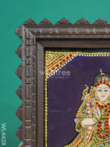 Andal Photo Frame With Tanjore Art Work - Flat (Gold Foil) 8 X 6 Inch Wl4428 Painting