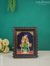 Andal Photo Frame With Tanjore Art Work - Flat (Gold Foil) 8 X 6 Inch Wl4428 Painting