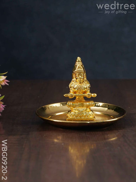 Annapoorni Idol With Plate - Wbg0920 4 Inch Divine Figurines