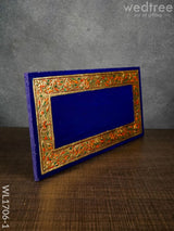 Antique Name Plate - Hand Painted 6X12 Blue Wl1706-1 Portraits