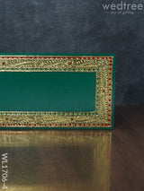 Antique Name Plate - Hand Painted 6X12 Green Wl1706-4 Portraits