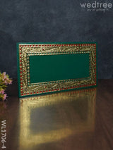 Antique Name Plate - Hand Painted 6X12 Green Wl1706-4 Portraits