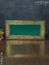 Antique Name Plate - Hand Painted 6X12 Green Wl1706-4 Portraits