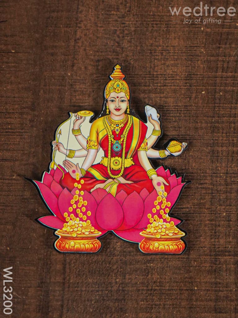 Ashtalakshmi Fridge Magnet Set - Wl3200 Wooden Decor