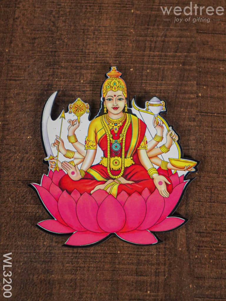 Ashtalakshmi Fridge Magnet Set - Wl3200 Wooden Decor