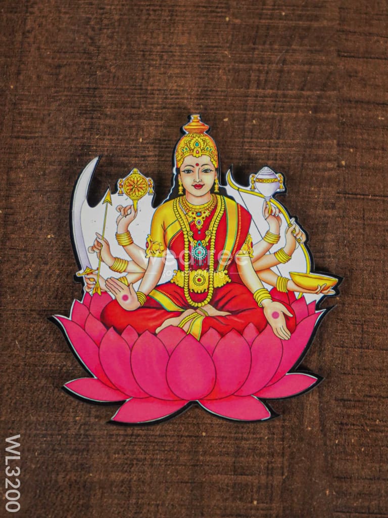 Ashtalakshmi Fridge Magnet Set - Wl3200 Wooden Decor