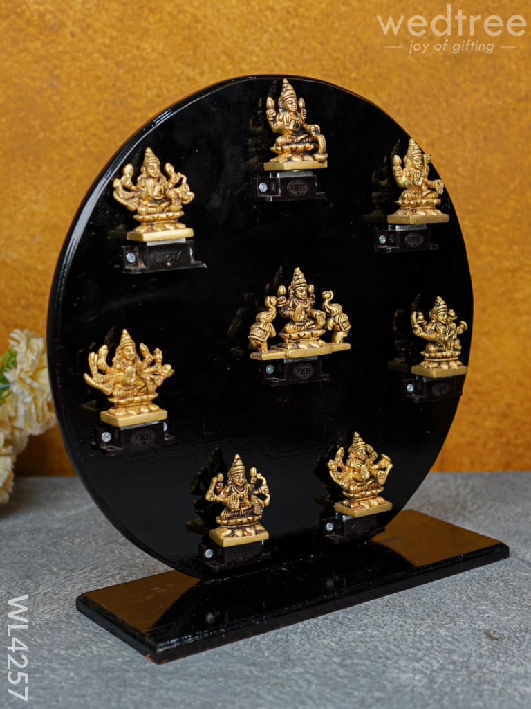 Astalakshmi In Round Frame - Wl4257 Brass Figurines