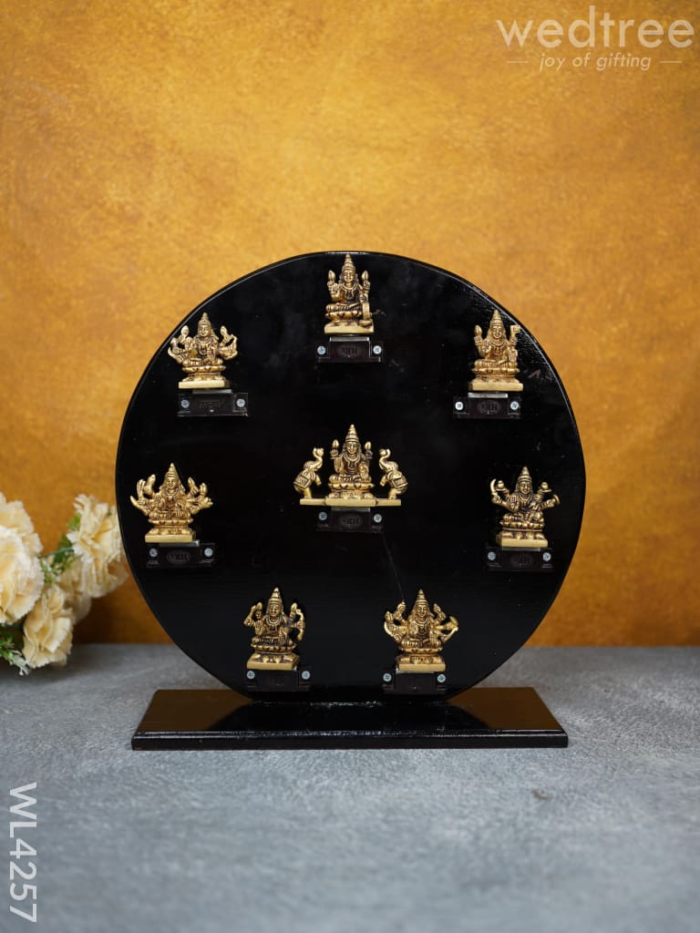 Astalakshmi In Round Frame - Wl4257 Brass Figurines