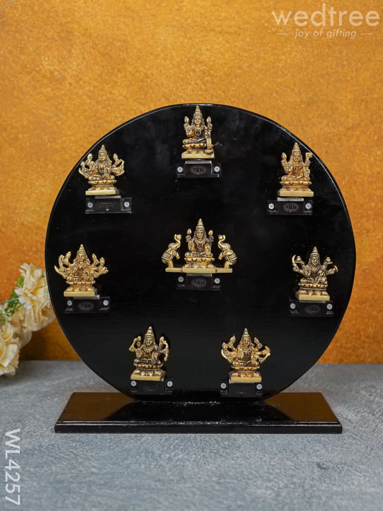 Astalakshmi In Round Frame - Wl4257 Brass Figurines