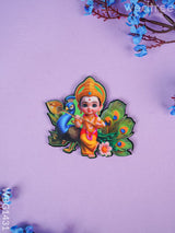 Baby Murugan With Peacock Fridge Magnet - Wbg1431 Rg