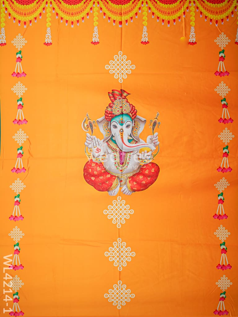 Back Drop Ganesha Design - Wl4214 Pooja Utilities