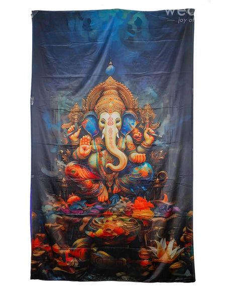 Back Drop Ganesha Design - Wl4214 Pooja Utilities