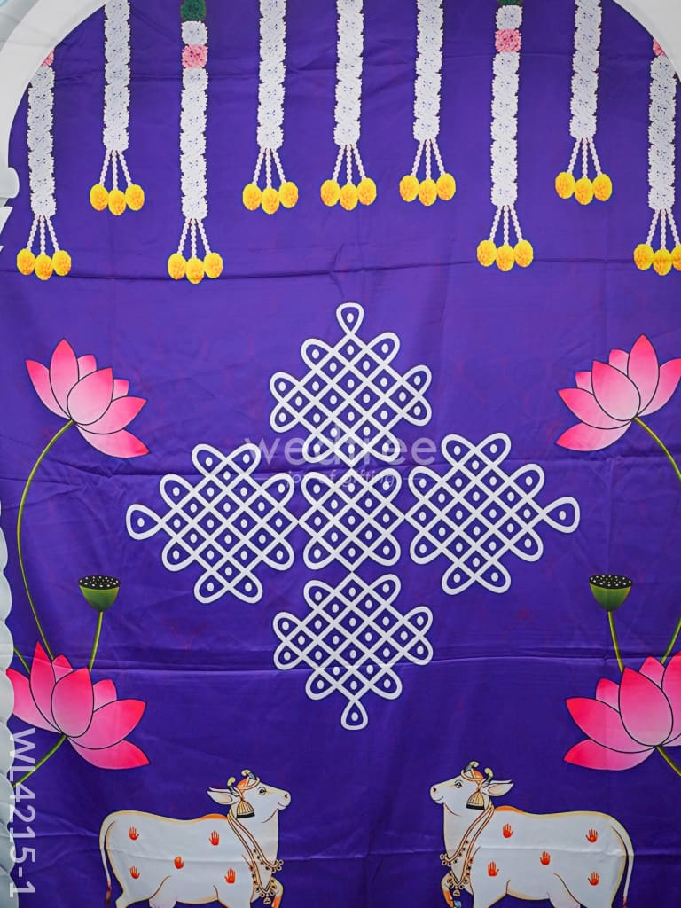 Back Drop Pichwai Design - Wl4215 Pooja Utilities