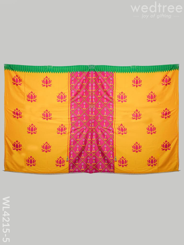 Back Drop Pichwai Design - Wl4215 Lotus Prints Pooja Utilities