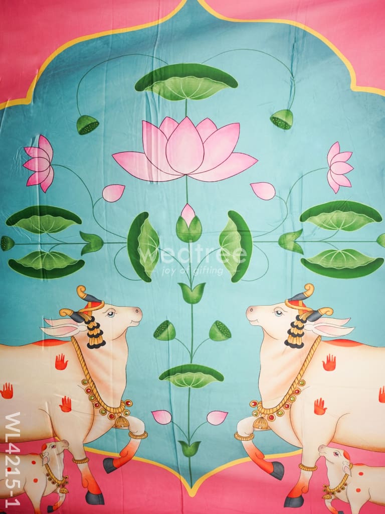 Back Drop Pichwai Design - Wl4215 Pooja Utilities