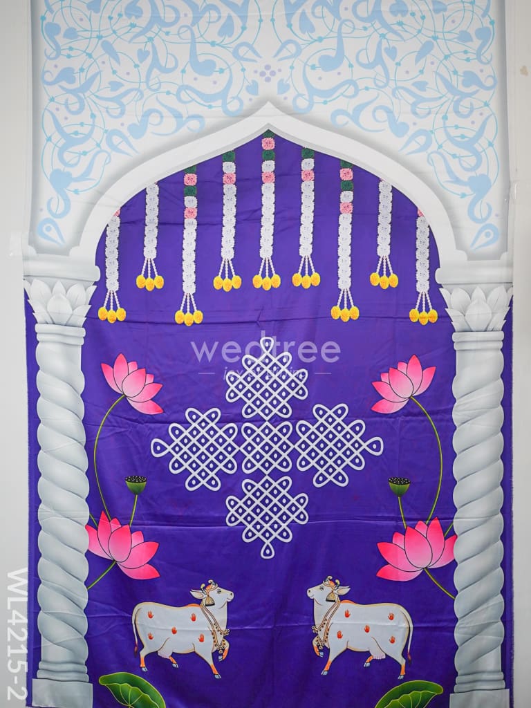 Back Drop Pichwai Design - Wl4215 Pooja Utilities