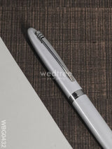 Ball Point Roller Pen (Pearl White Finish) - Wbg0432 Corporate Gifts