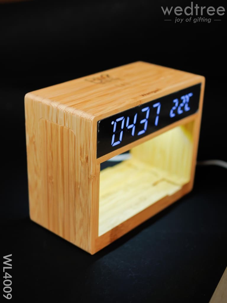 Bamboo Multifunctional Wireless Charging Junction - Wl4009 Personalised Gifts