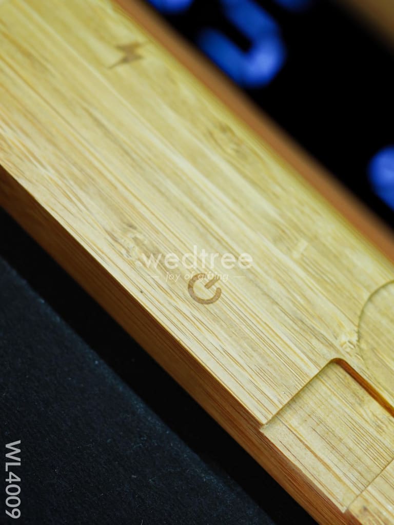 Bamboo Multifunctional Wireless Charging Junction - Wl4009 Personalised Gifts