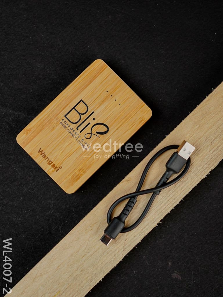 Bamboo Power Bank - Wl4007 5000Mah Personalised Gifts