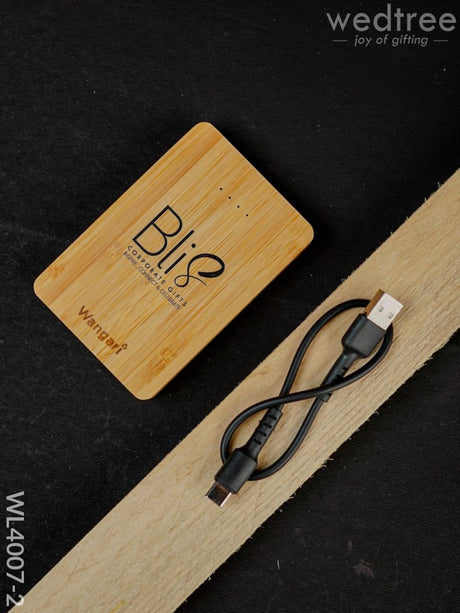 Bamboo Power Bank - Wl4007 5000Mah Personalised Gifts