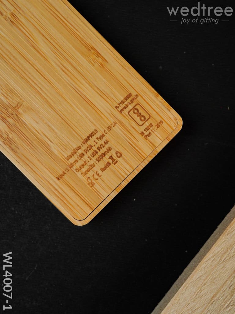 Bamboo Power Bank - Wl4007 Personalised Gifts